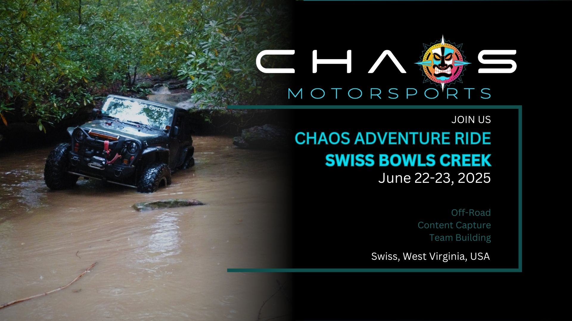 Chaos Adventure Ride Swiss – Bowls Creek